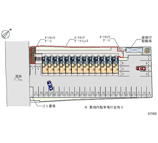 ★手数料０円★彦根市岡町 月極駐車場